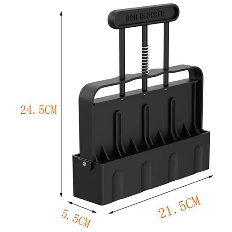Handheld Seedling Maker 4-Cell Soil Block Tool For Potted Garden Planting Greenhouse Farm Nursery Sowing Tool