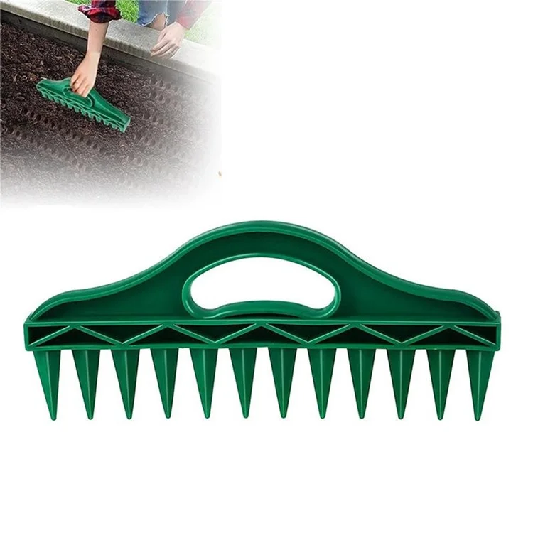 Semoir à Graines en Plastique Vert avec 12 Trous Outil de Plantation Multi-Semis Perforateur de Semences