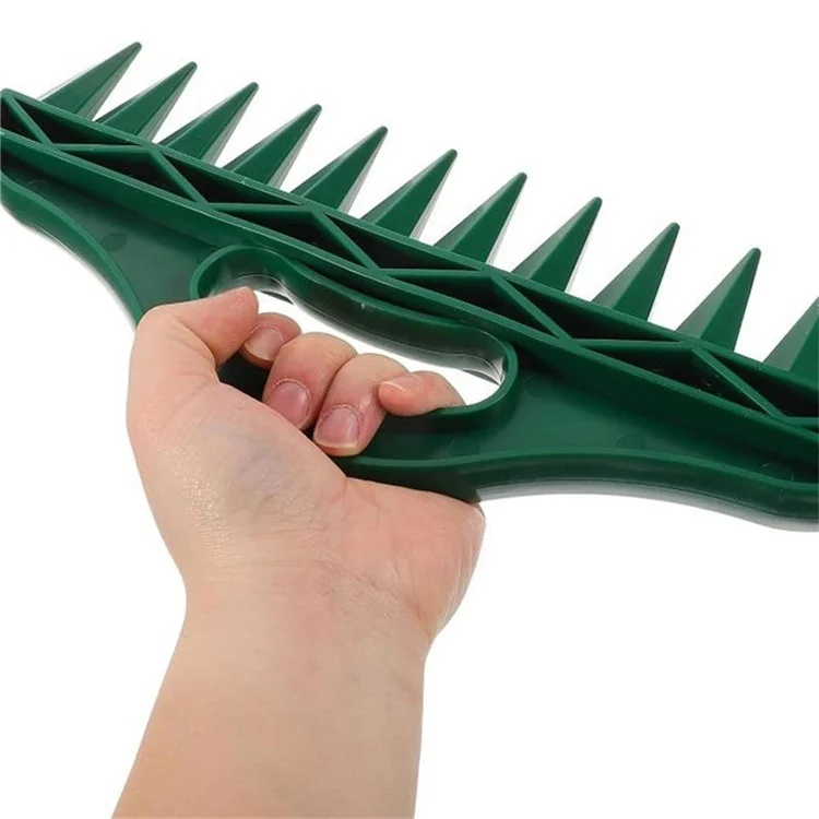 Semoir à Graines en Plastique Vert avec 12 Trous Outil de Plantation Multi-Semis Perforateur de Semences