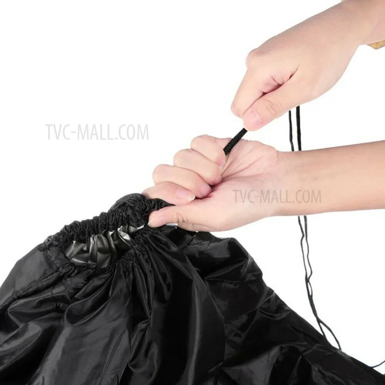 230x200cm UV Protection Swing Egg Chair Cover Outdoor Garden Terrace Dustproof Sunscreen Furniture Chair Dust Cover - Black