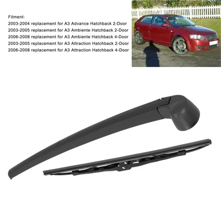 Für A3 2003 - 2013 / A4 2001 - 2009 Heckscheibenwischerarm Wischerblatt-Set Ersatzteil