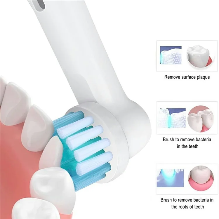 12 Têtes de Rechange pour Brosse à Dents Électrique avec Poils Doux pour un Nettoyage en Profondeur à la Maison