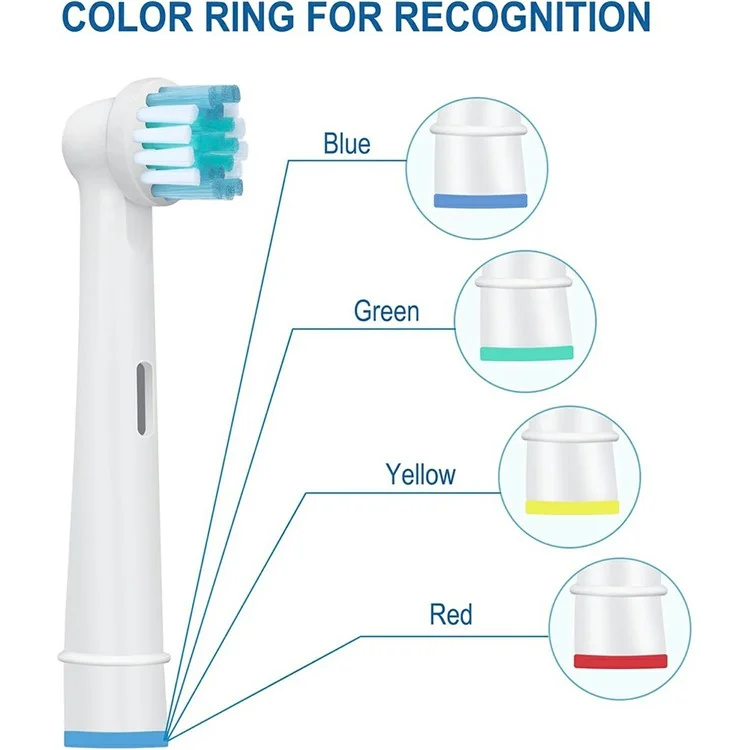 12 Têtes de Rechange pour Brosse à Dents Électrique avec Poils Doux pour un Nettoyage en Profondeur à la Maison