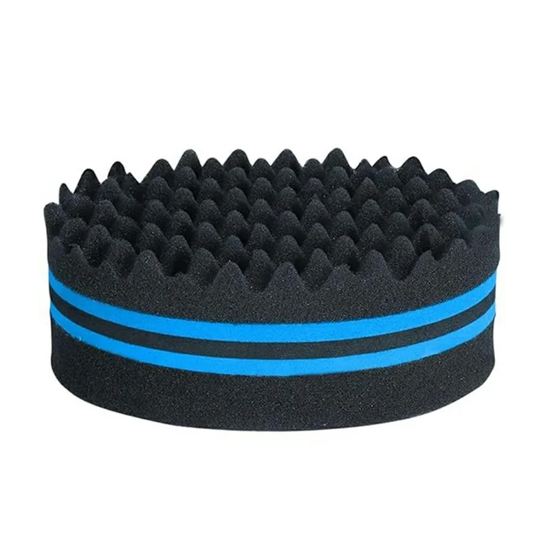 Curl Sponge Set for Black Men Hair Twist Styling Tool with Brush and Comb for Home / Barbershop - Red