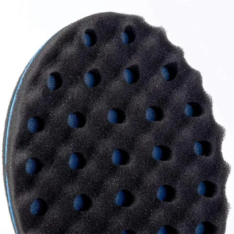 Curl Sponge Set for Black Men Hair Twist Styling Tool with Brush and Comb for Home / Barbershop - Red