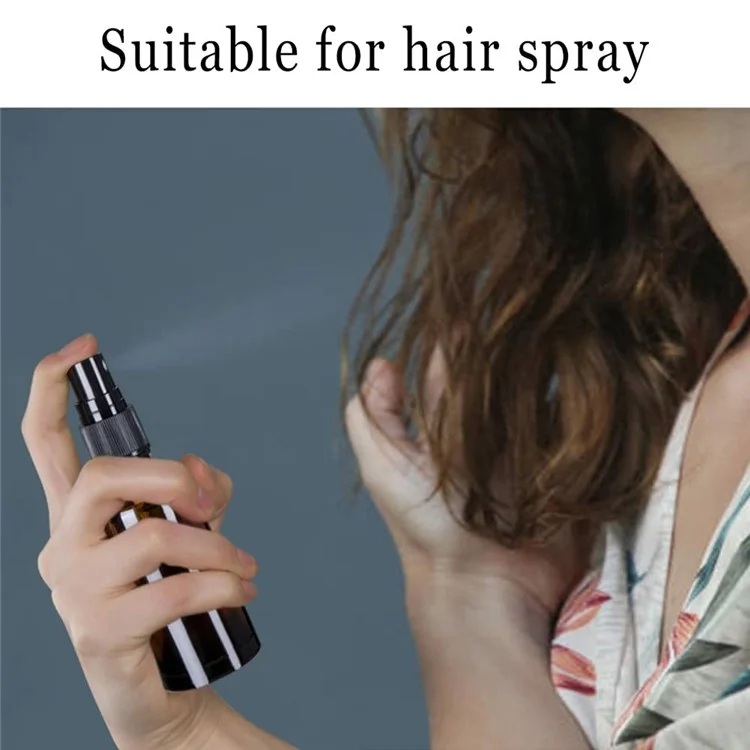 3 Stück 50ml Bernsteinglas-Sprühflasche mit UV-Schutz, Feinnebel-Zerstäuber für Öle und Parfüms