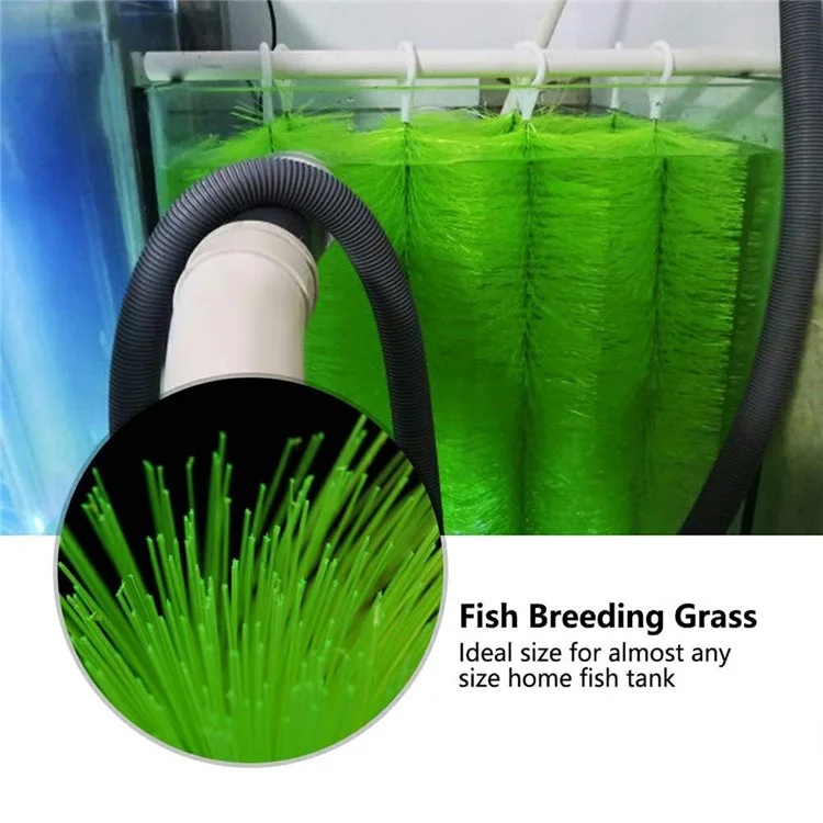Pianta Artificiale da 100 cm per Acquario, Erba Decorativa per Allevamento Pesci, Decorazione per Acquario