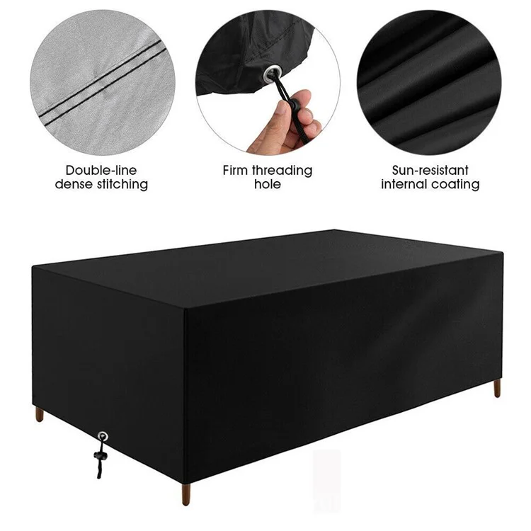 Copertura per mobili da giardino in tessuto Oxford 210D impermeabile e anti-polvere, di dimensioni 213x132x74cm
