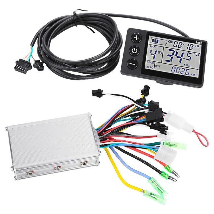 Motor Brushless Controller Waterproof LCD Display Panel Electric Bicycle Scooter Controller Kit
