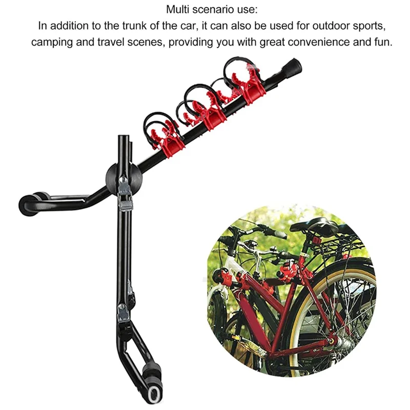 Bicycle Carrier Iron Car Tail Rack High Load Capacity Universal Towing Rack for SUV
