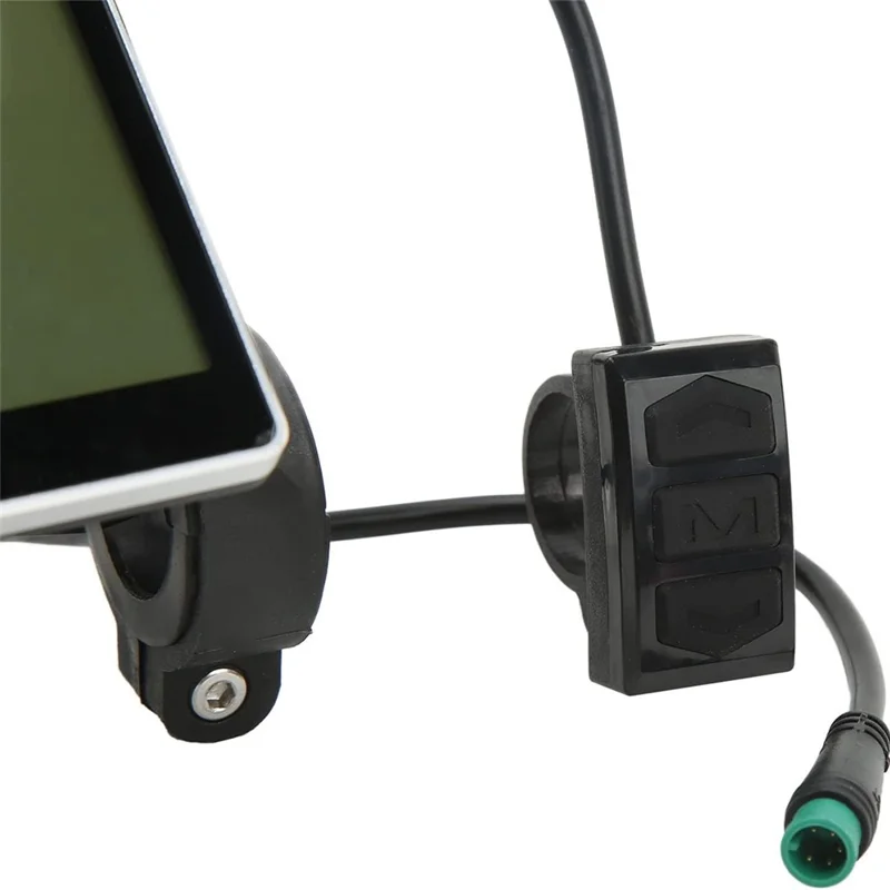 Medidor de Display Universal para Scooter Elétrico 24V / 36V / 48V / 60V para Bicicletas Elétricas com Tela LCD para Guidão de 31,8 / 22,2 mm