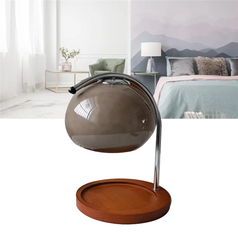 Kerzenerwärmer-Lampe Aroma-Diffuser Dimmbare Wachsschmelzlampe Heimdekoration Nachtlicht, EU-Stecker - Grau
