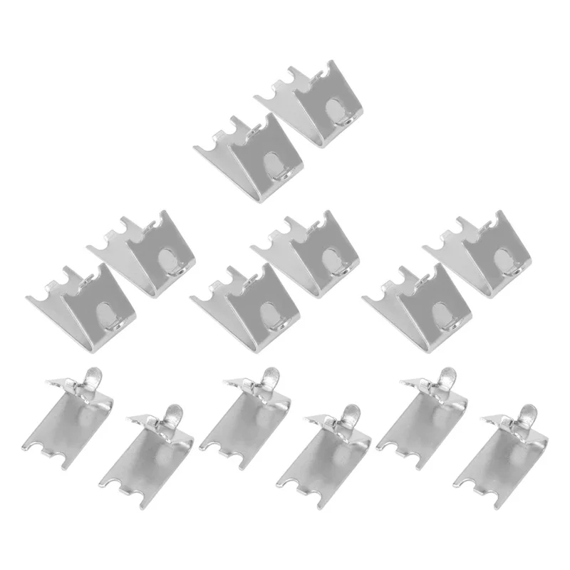 14 Piezas de Ganchos de Acero Inoxidable para Frigorífico, Clips para Estantes de Congelador de 1,5 mm