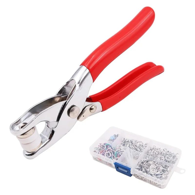 Kit de boutons-pression en métal plein et creux avec boutons-pression pour vêtements, artisanat et couture