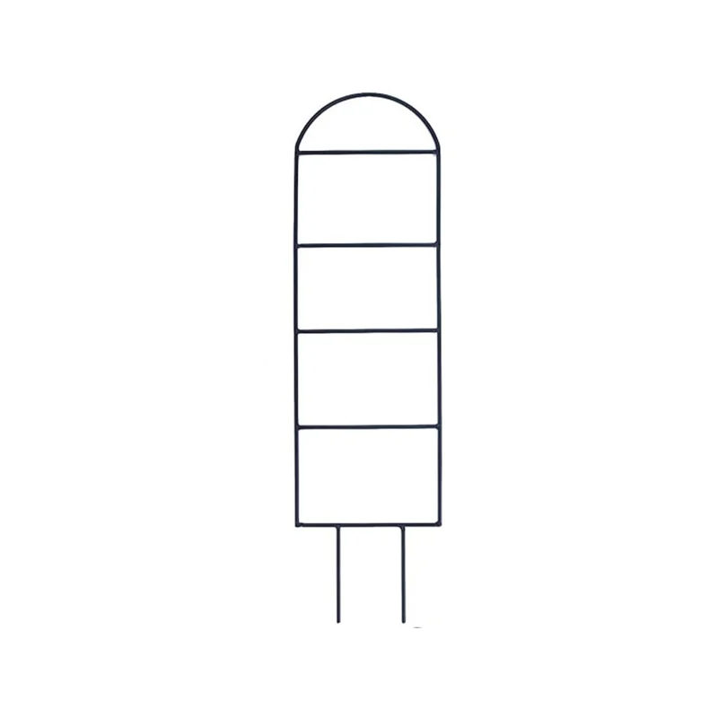 Plant Support Trellis Creative Clematis Flower Pot Stand Climbing Frame Metal Iron Fixed Rod for Indoor / Outdoor - Trapezoidal