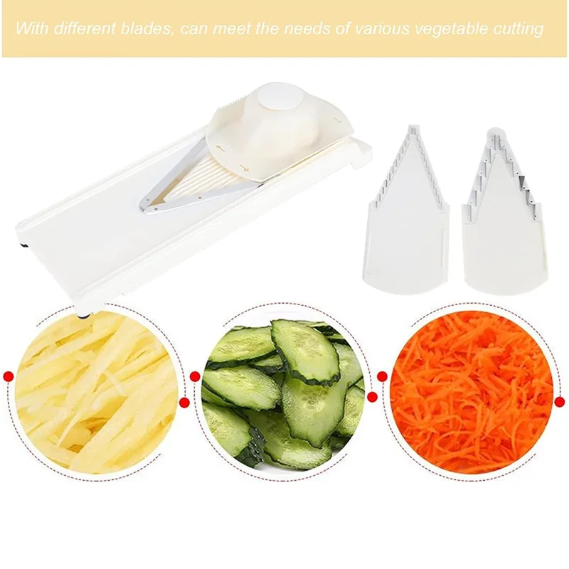 Per Swissmar Borner V-Power Mandolina V7000 Multiuso con Lama a V in Acciaio Inossidabile (Privo di BPA, No FDA) - Arancione