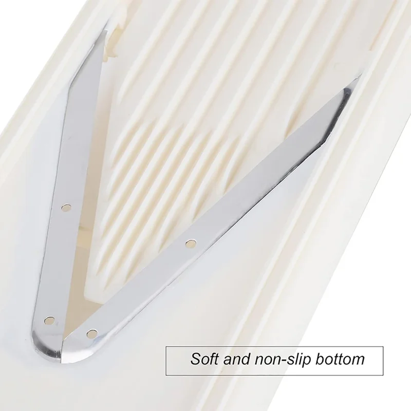 For Swissmar Borner V-Power Mandoline V7000 Multipurpose Stainless Steel V-shaped Blade (BPA Free, No FDA) - White