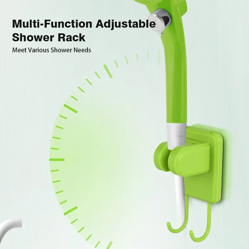 Douche de camping portable avec écran numérique, rechargeable par USB pour voyage en extérieur - Orange