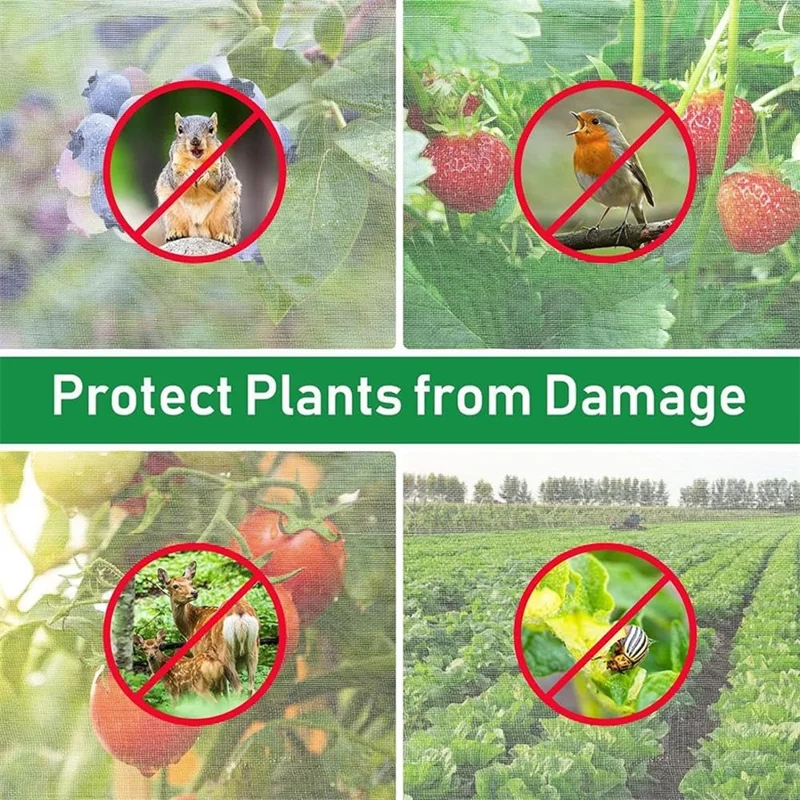 Filet de protection pour arbres fruitiers avec cordon de serrage 80 x 120 cm Barrière anti-insectes pour jardin Housse de protection pour plantes - Blanc