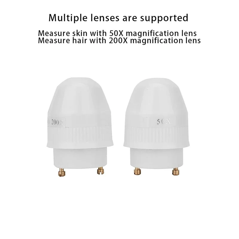 5 Inch Scalp Detector Digital Skin Analyzer Live Image Skin Microscope with 50X  /  200X Magnification Lens - US Plug