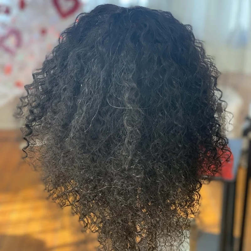 Curly Hairdressing Training Head Cosmetology Mannequin Head for Hair Styling Practice Hair Braiding Dummy Head