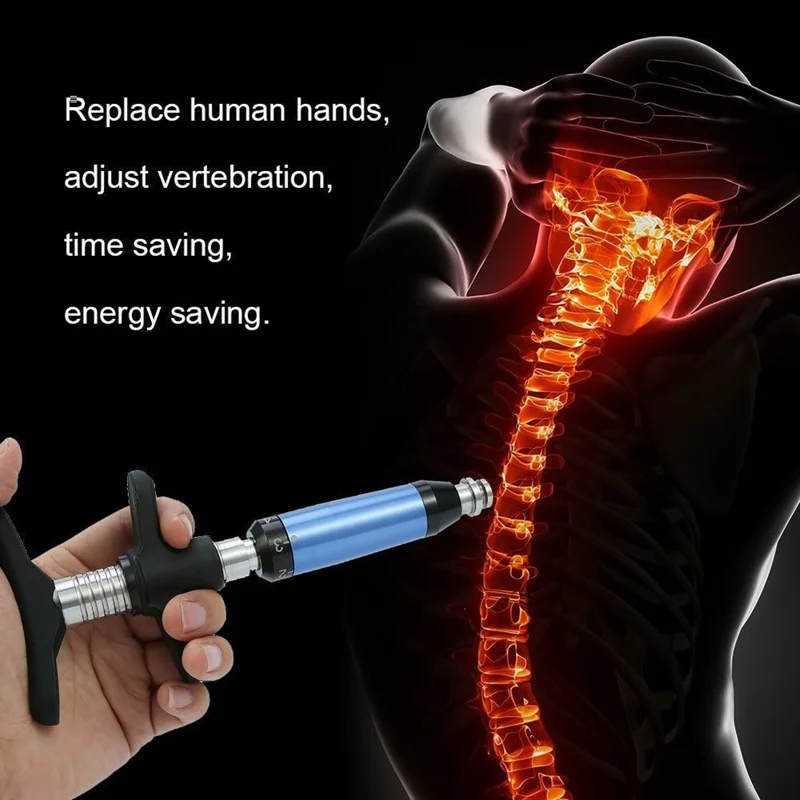 6 Levels Manual Spine Chiropractic Adjustment Correction Tool Force Spine Adjusting Massager for Improve Joint Pain