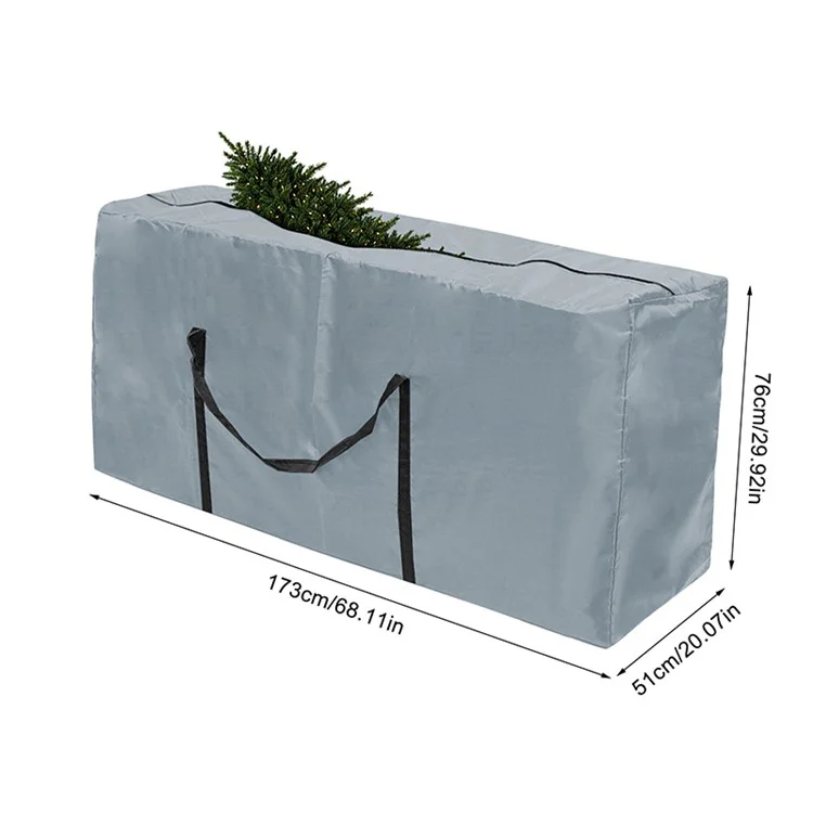 Bolsa de almacenamiento para árbol de Navidad de 173 * 76 * 51 cm, multifuncional, de gran capacidad, para cubrir el polvo de edredones y ropa
