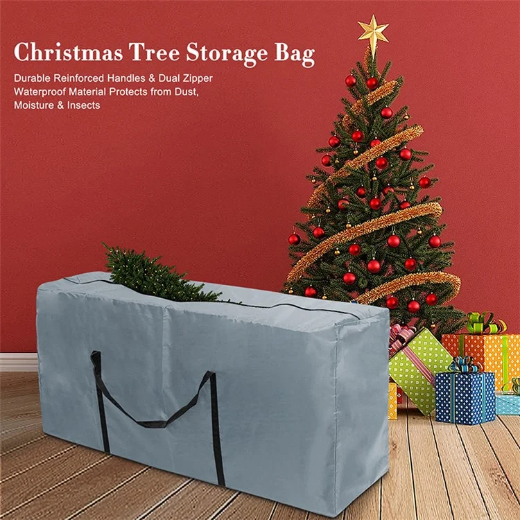 Bolsa de almacenamiento para árbol de Navidad de 173 * 76 * 51 cm, multifuncional, de gran capacidad, para cubrir el polvo de edredones y ropa