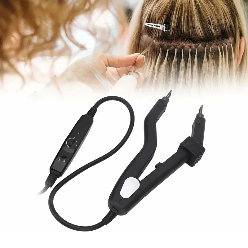 Adjustable Temperature Professional Hair Extension Iron Connector Wand Hair Styling Tool