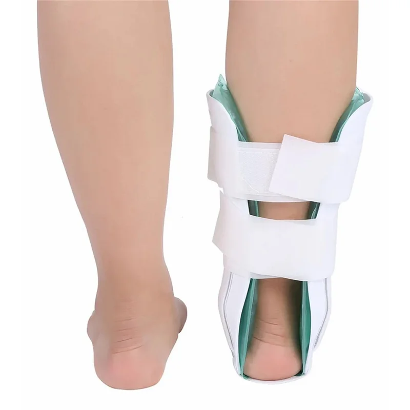 Ankle Brace Stirrup Support with Air Gel Bladders Cold Therapy Compression for Sports Injuries / Post-Op Recovery / Sprains