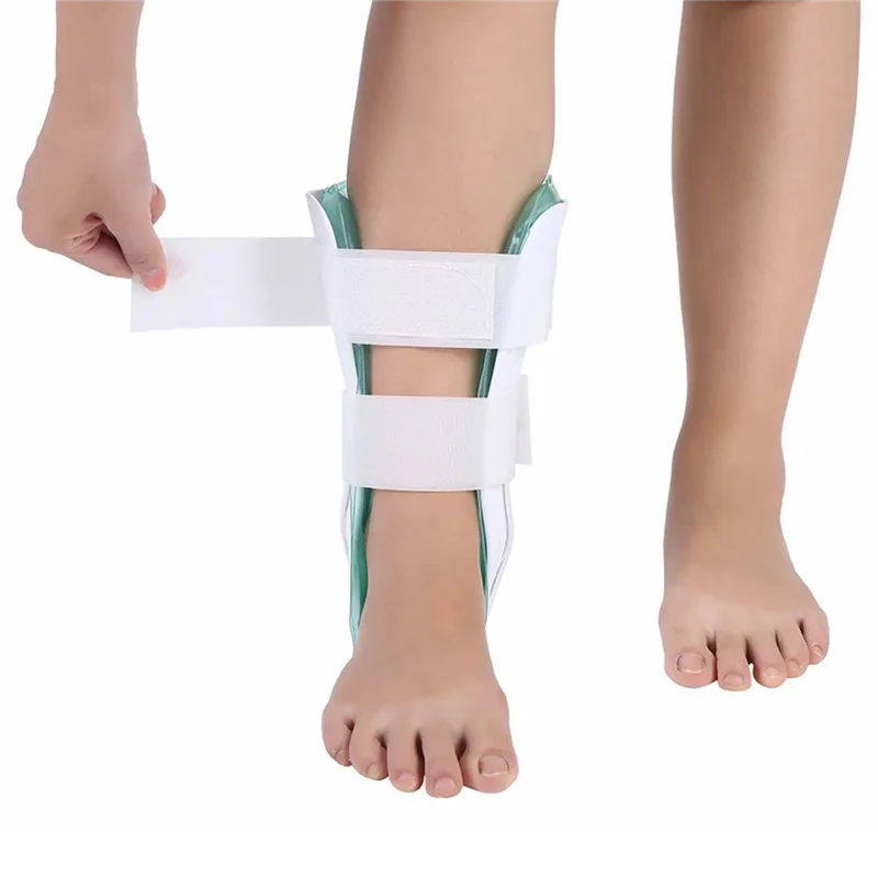 Ankle Brace Stirrup Support with Air Gel Bladders Cold Therapy Compression for Sports Injuries / Post-Op Recovery / Sprains