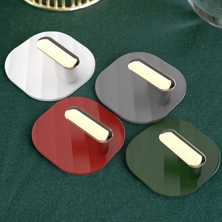 YM802 4Pcs Kitchen Bedroom Punch Free Wall Hanger Waterproof Traceless Hook - Verde
