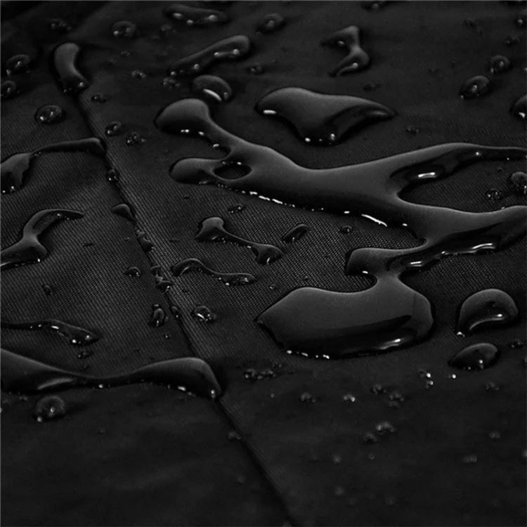 221x85x48cm Couverture de chauffage de terrasse en tissu Oxford 210D étanche - Noir+Argent