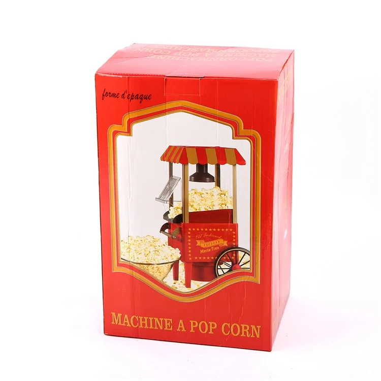 Carrinho Doméstico Automatic Hot Air Oil-Free Popcorn Maker [Plug UE]