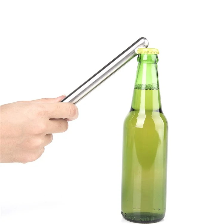 2 piezas de enfriador de bebidas de acero inoxidable con abrebotellas incorporado para enfriar botellas (con FDA, sin BPA)