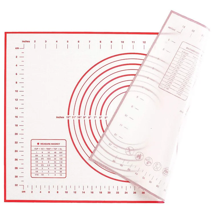 50 * 70 Cm Küche Wiederverwendbare Silikon Backmatte Rollen Teig Matte Nicht Stick Ofen Pastet Tool (bpa-free, Kein Fda-zertifikat) - Schwarz