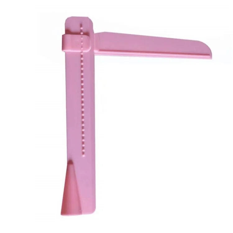 Food-grade PP Adjustable Fondant Spatula Cream Leveling Device DIY Baking Pastry Tool (BPA-free, No FDA Certificate) - Pink