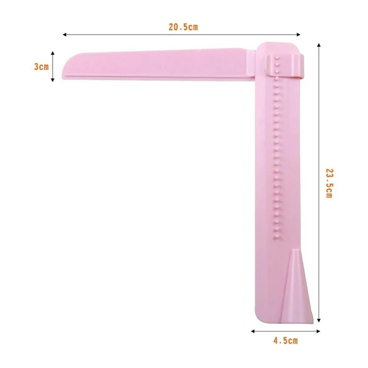 Food-grade PP Adjustable Fondant Spatula Cream Leveling Device DIY Baking Pastry Tool (BPA-free, No FDA Certificate) - Pink