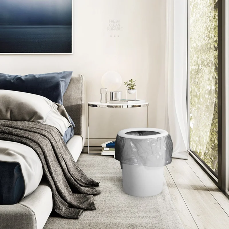 100Pcs 45x50cm Trash Bags Extra Thick Leak Proof PE Garbage Bags Rubbish Bags Wastebasket Bin Liners for Home Office Trash Can - Black