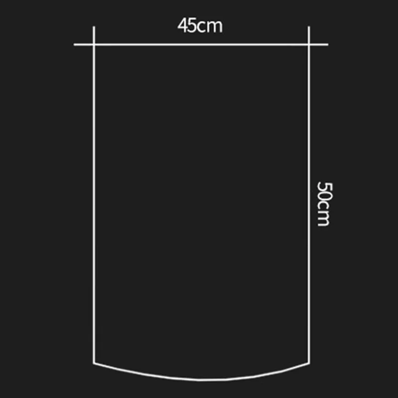 100Pcs 45x50cm Trash Bags Extra Thick Leak Proof PE Garbage Bags Rubbish Bags Wastebasket Bin Liners for Home Office Trash Can - Black