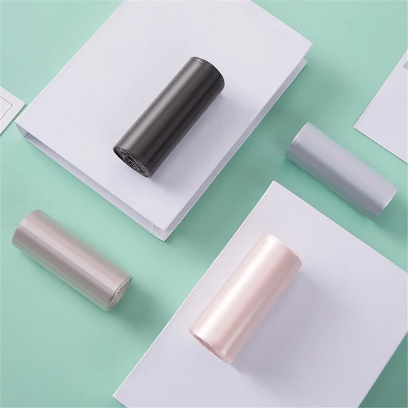 100Pcs 45x50cm Trash Bags Extra Thick Leak Proof PE Garbage Bags Rubbish Bags Wastebasket Bin Liners for Home Office Trash Can - Black