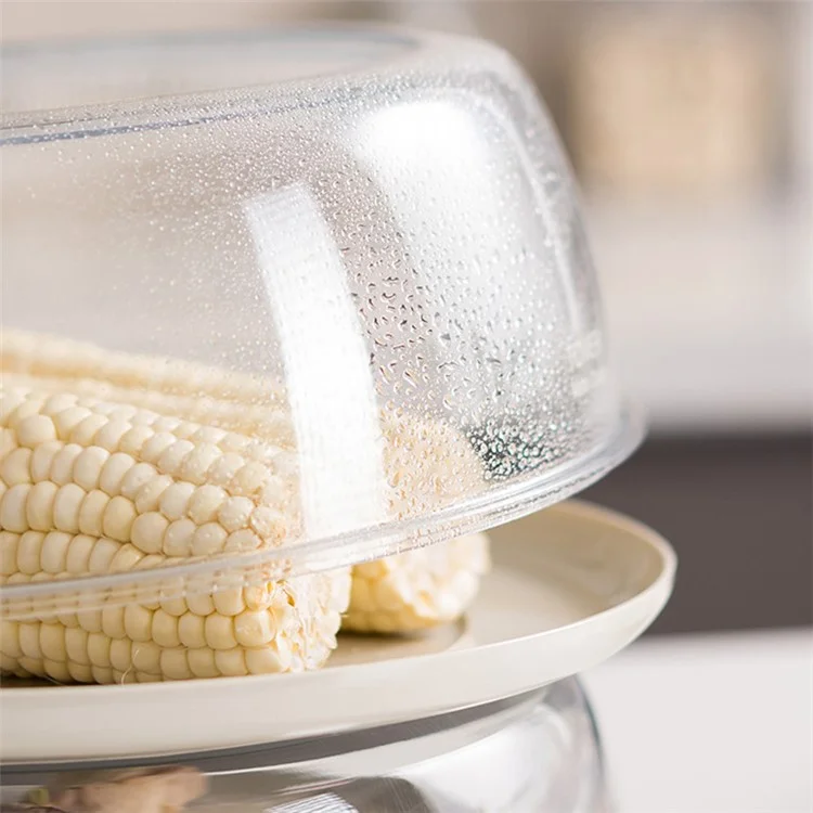 Size S Plate Cover Stackable Anti-dust Dish Cover Fruit Cover for Kitchen Picnic Camping Party BBQ (BPA-free, No FDA Certificate) - Green