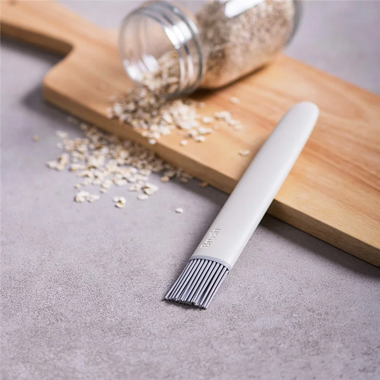 Detachable Design Silicone Oil Brush Pastry Basting Cooking Brush for BBQ Grill Heat Resistant Kitchen Food Barbecues Baking Brush (No FDA Certificate, BPA-free) - Pink