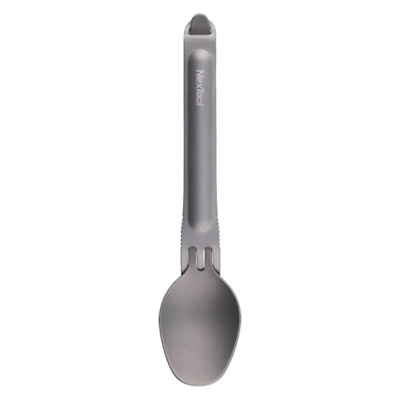 NEXTOOL Cucchiaio da Zuppa in Titanio Set di Posate da Campeggio per Picnic all'Aperto Escursionismo (Senza BPA, Non Certificato FDA)