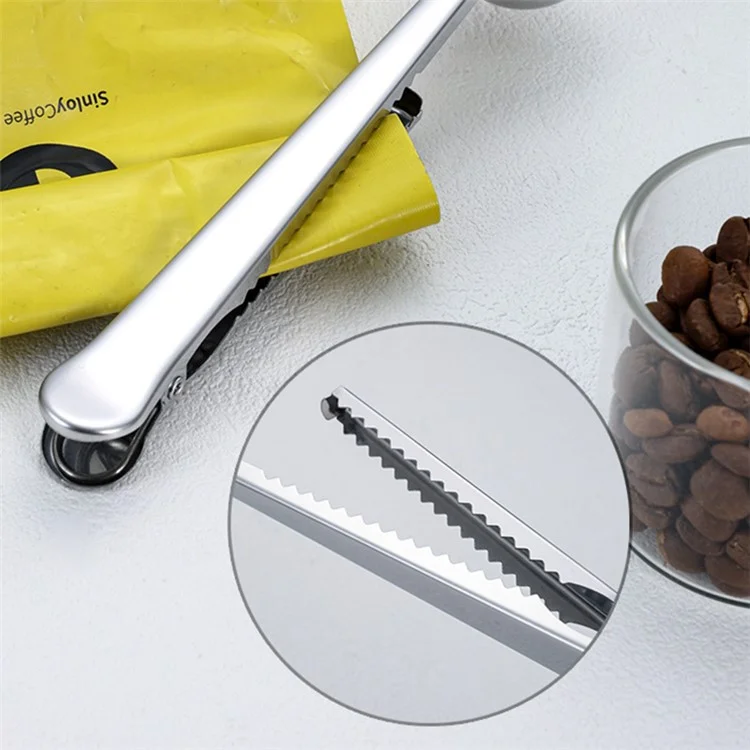 2-in-1 Stainless Steel Measuring Spoon Coffee Bean Bag Clip (BPA Free, No FDA) - Multi-color