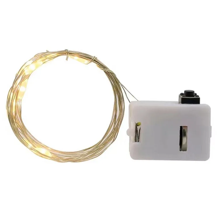 2 Meters/20 Lights LED Copper Wire Firefly Lights for Cake/Flowers/Gifts/Wedding/Christmas Decorations - Warm White
