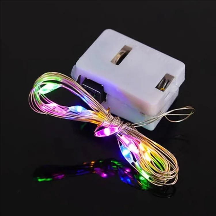 3 Meters/30 Lights LED Copper Starry String Lights Wire Firefly Lights for Cake/Flowers/Gifts/Wedding/Christmas Decorations - Multi-Color