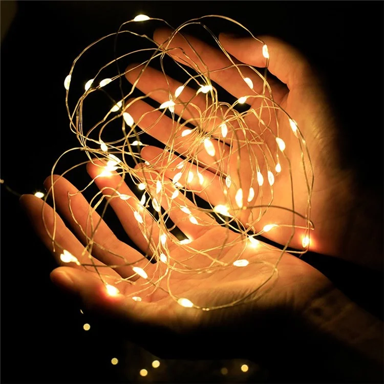 3 Meters/30 Lights LED Copper Starry String Lights Wire Firefly Lights for Cake/Flowers/Gifts/Wedding/Christmas Decorations - Multi-Color