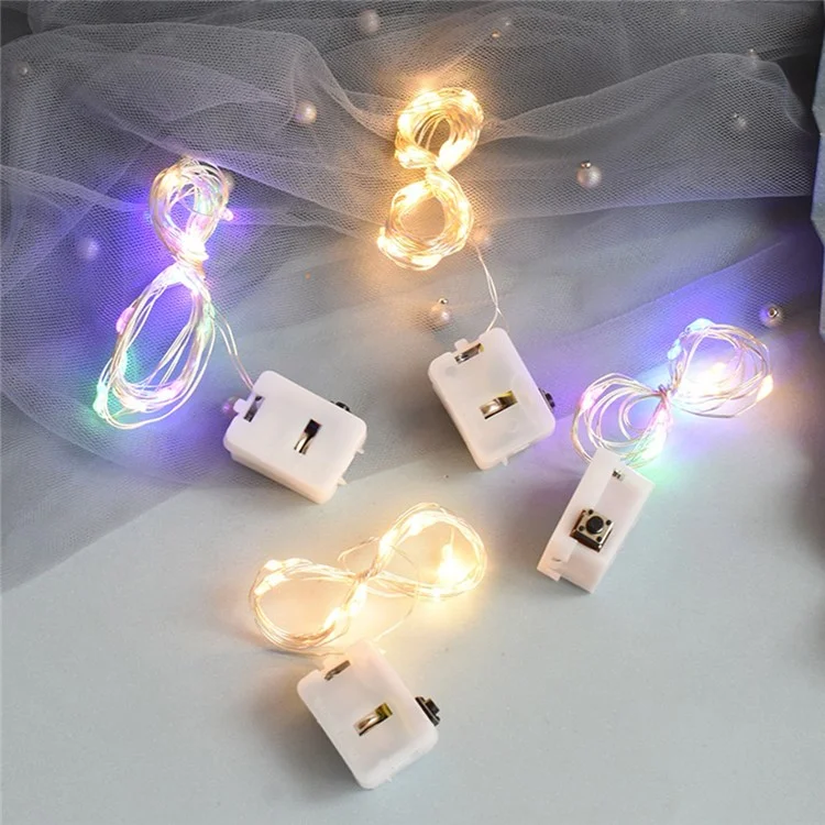 3 Meters/30 Lights LED Copper Starry String Lights Wire Firefly Lights for Cake/Flowers/Gifts/Wedding/Christmas Decorations - Multi-Color