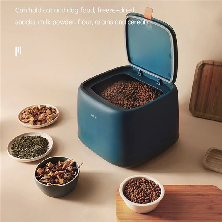 Household Food Storage Bucket Rice Storage Container Moisture-proof Cat Dog Food Storage Bucket (No FDA Certificate, BPA-free) - Pink